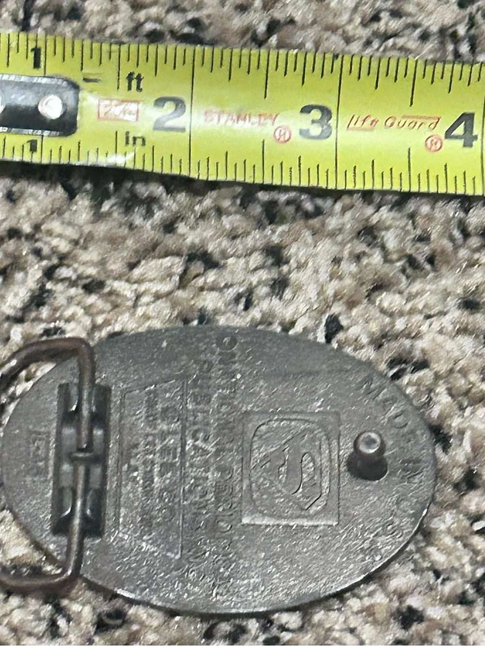 vintage 1970s–1980s DC Comics Superman oval metal belt buckle